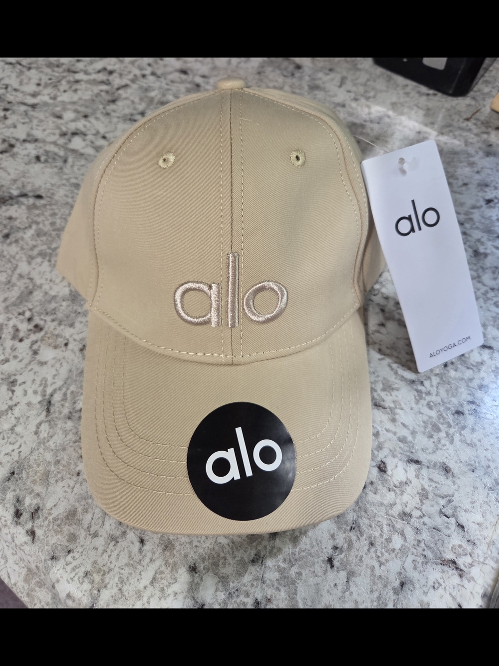 ALO Yoga Tan Logo Baseball Cap